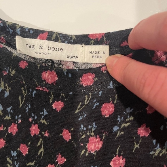 Rag and bone floral print tee - Picture 3 of 4